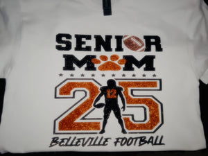 Senior Mom Football Tee