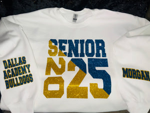 Class of 2025 Glitter Sweatshirt