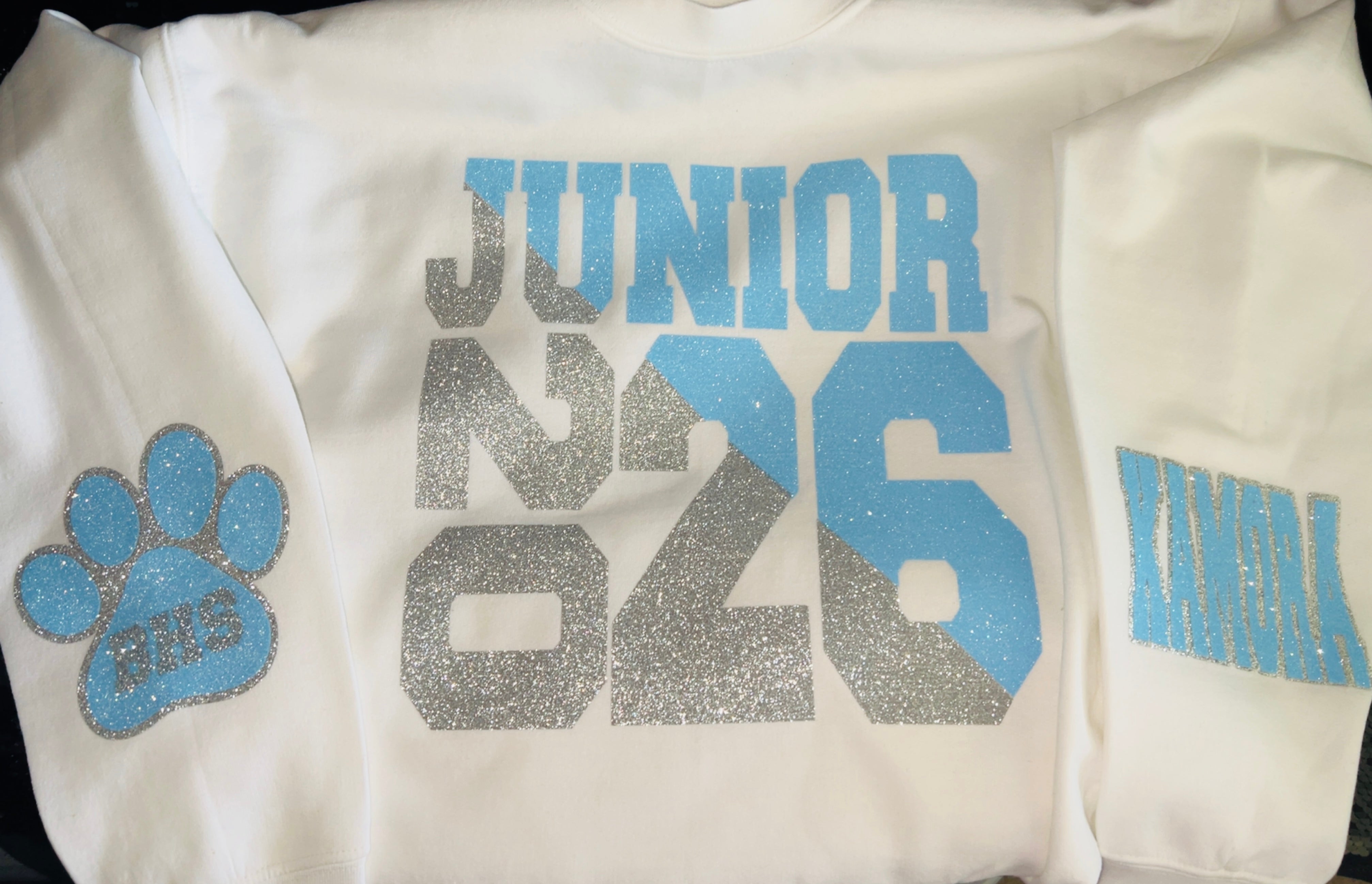 Junior Class of 2026 Glitter Sweatshirt