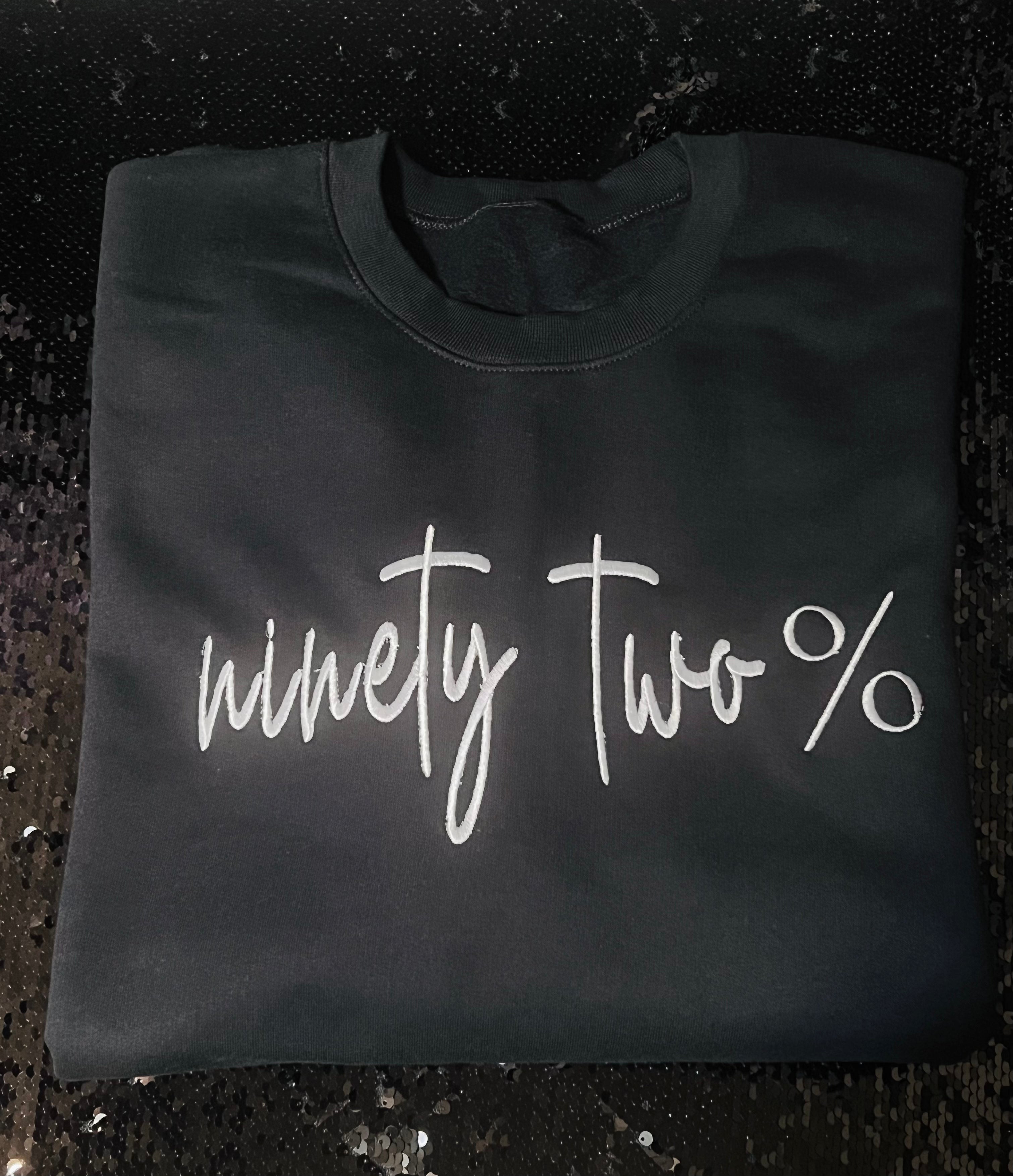 Ninety Two Percent Embroidered Sweatshirt